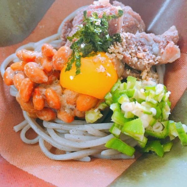 ねばねば月見蕎麦 犬の手作りご飯レシピ