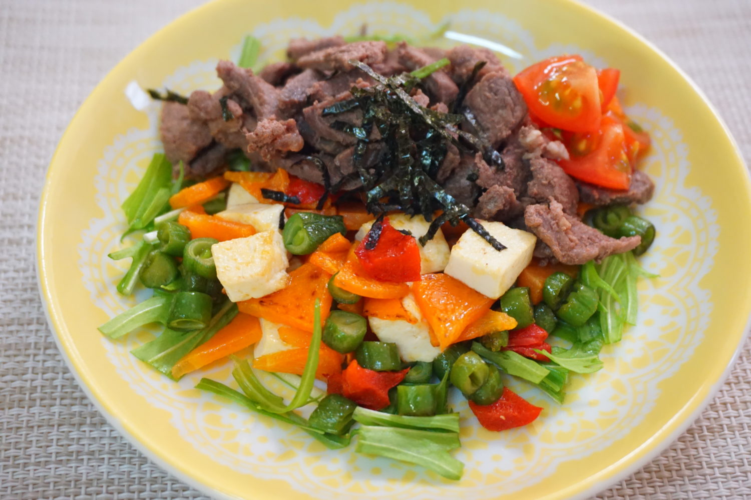 焼き野菜と水菜のサラダ 犬の手作りご飯レシピ