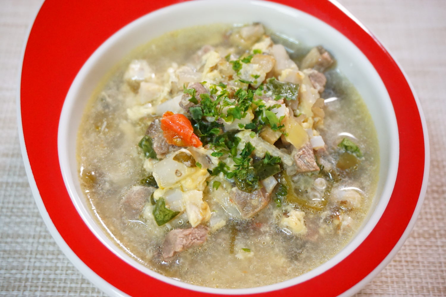 鹿肉と鶏軟骨の中華スープ 犬の手作りご飯レシピ