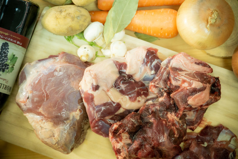 廃棄品のペット用鹿肉