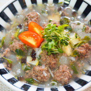 鹿団子と冬瓜のスープ