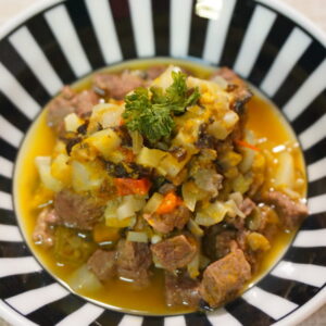 鹿肉と南瓜のスープ