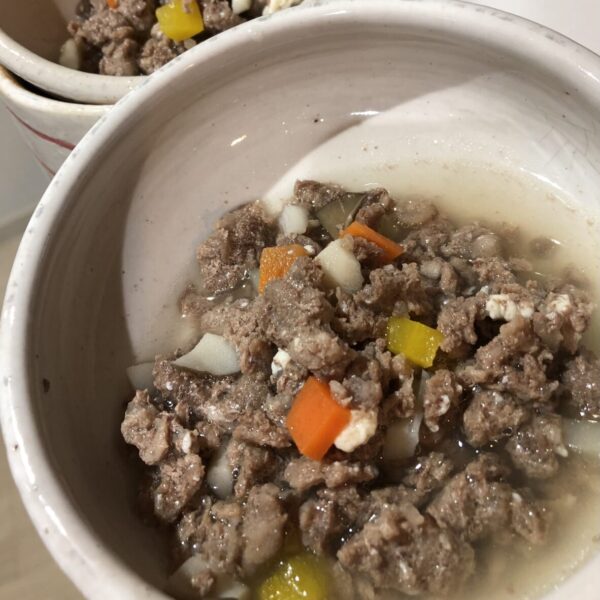 簡単 猪パラパラミンチで肉豆腐 猫の手作りご飯レシピ